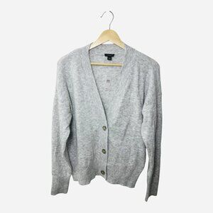 Ann Taylor Factory Women’s Gray Button Down Cardigan Size Large NWT